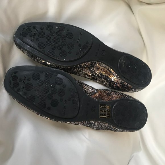JIMMY CHOO bronze silver gold sequin ballet flats - Picture 3 of 7